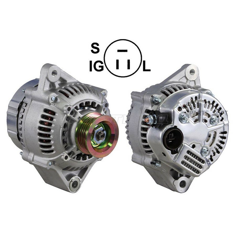 Генератор Toyota Corolla (E90, E100) 87-02 / Carina 88-92 (4/5AFE 12V 80A) от официального дистрибьютора, SAT, артикул ST850057