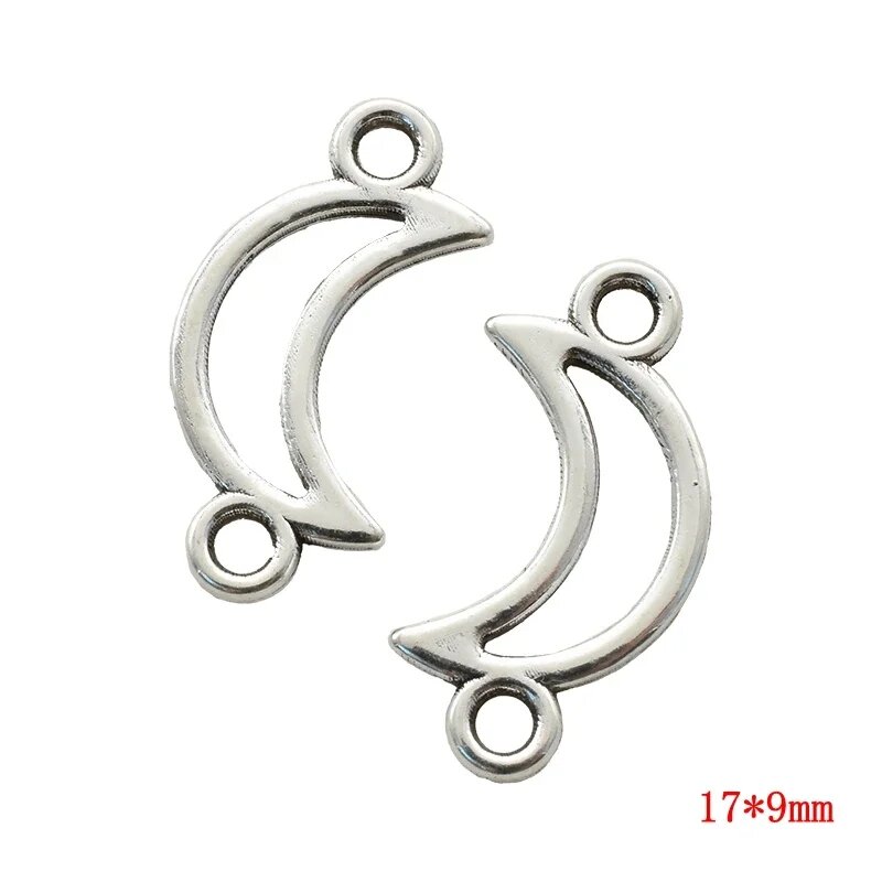 Серебряные шармы для рукоделия 50 шт. Серый, A4-339-50pcs