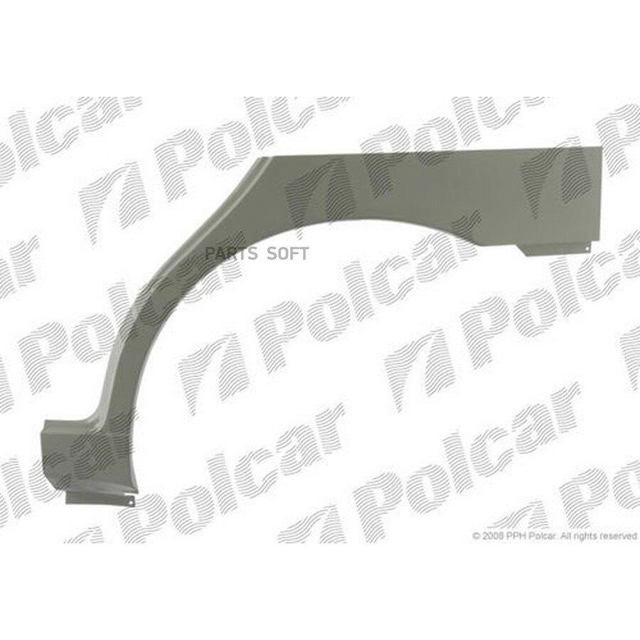 Ремкомплект крыла заднего (R) LANOS (KLAT/T100) SDN/HB, 01.97-12.08 POTRYKUS от официального дистрибьютора, POLCAR, артикул 2912847