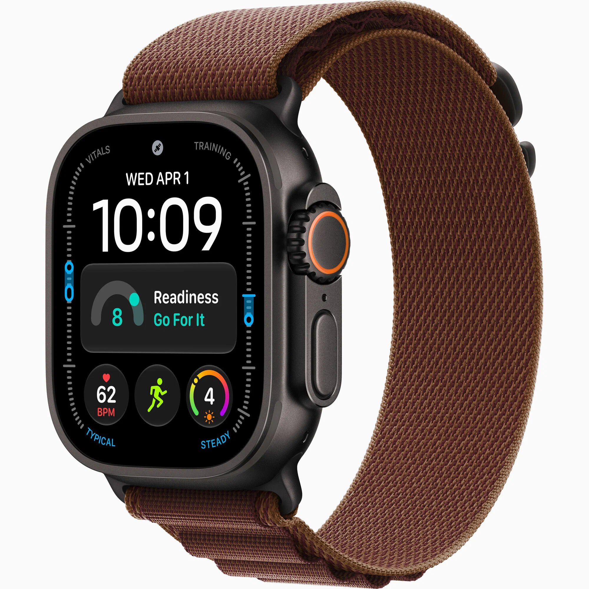 Умные часы Apple Watch Ultra 4 2026, 49mm, Black Titanium Case With Burgundy Alpine Loop M