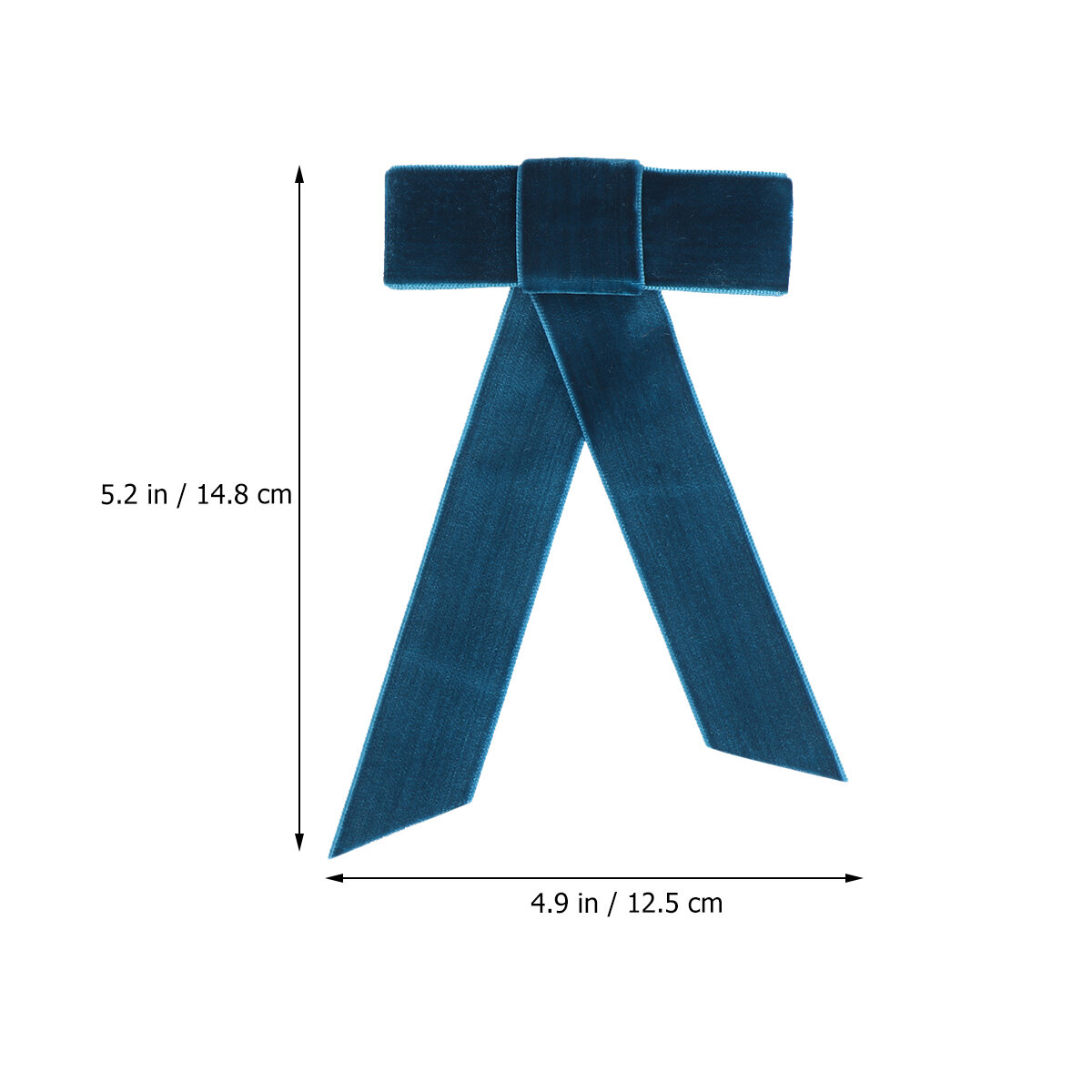 Клипсы Для Волос С Большим Бантом 1 Шт Длина 4 8*12 5 Cm Синий