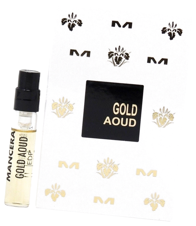 Mancera Aoud Gold парфюмерная вода 2 мл унисекс - Мансера Голд Уд пробник миниатюрный флакон