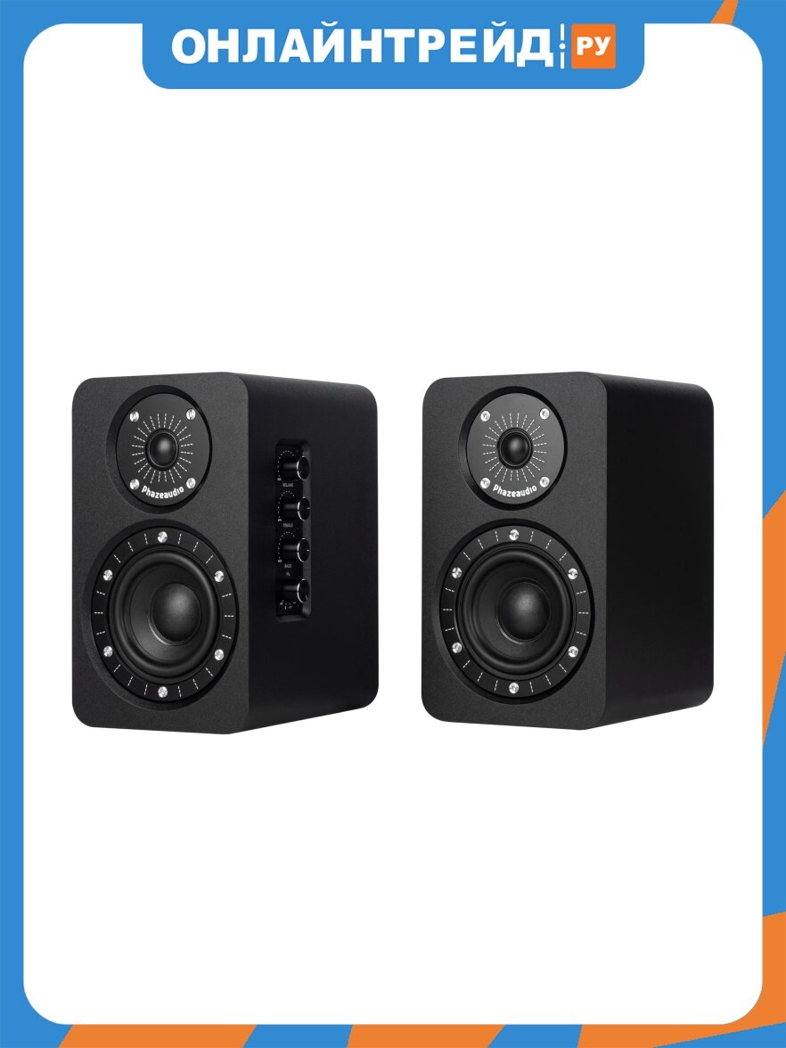 Полочная акустическая система Phaze Audio Tilia Active, черный, пара