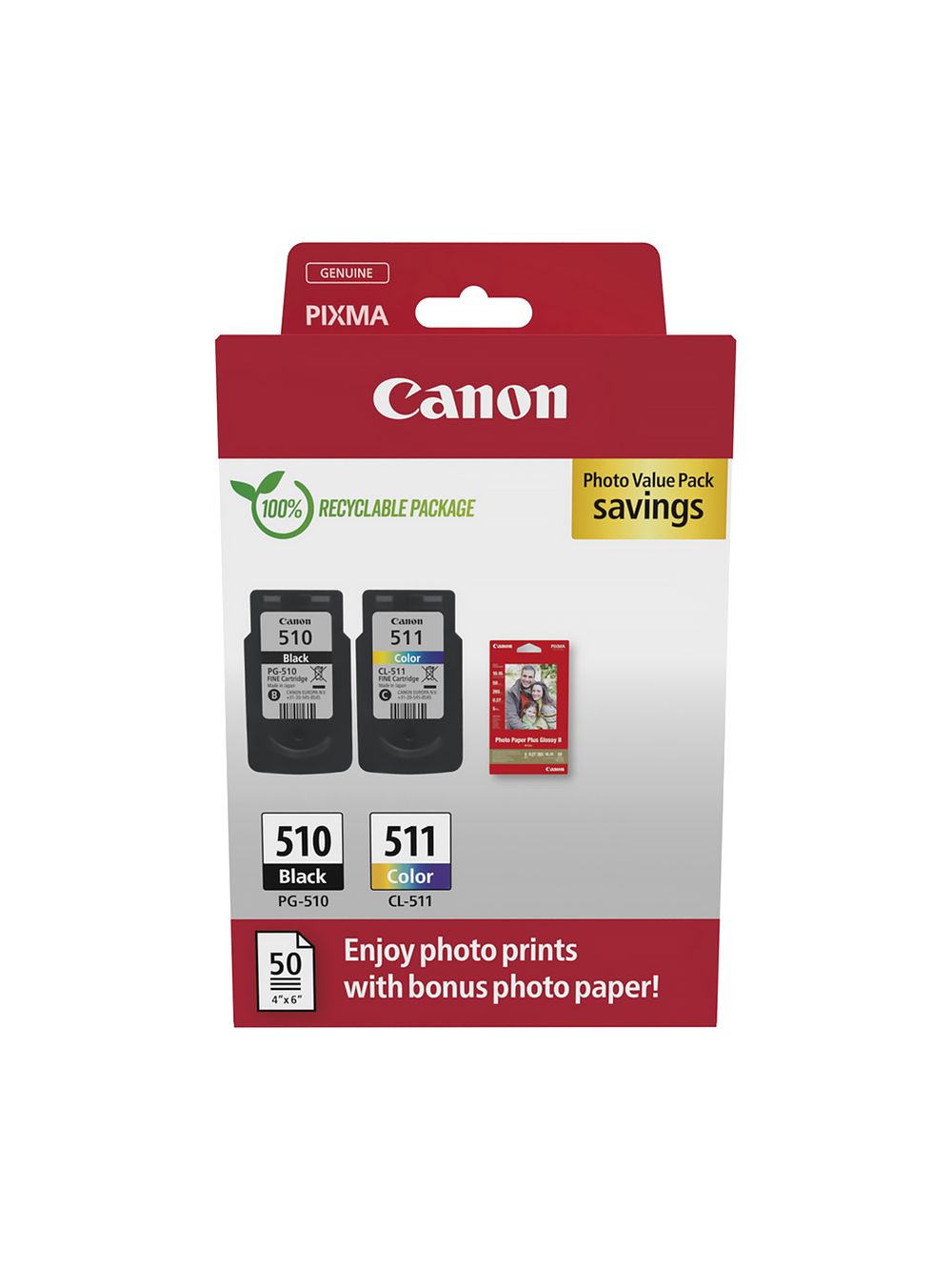 Набор картриджей для струйного принтера CANON PG-510/CL-511 Multipack (2970B017)