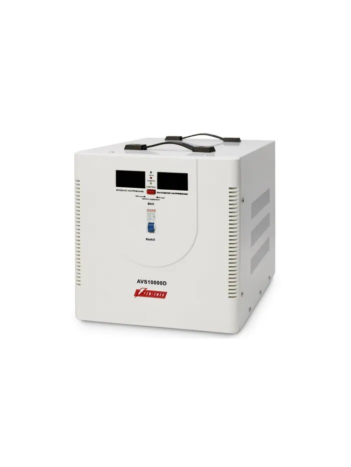 Стабилизатор напряжения Powerman POWERMAN AVS 10000D step-type regulator, digital indicators of voltage levels, 10000VA, 140-260V, maximum input curre