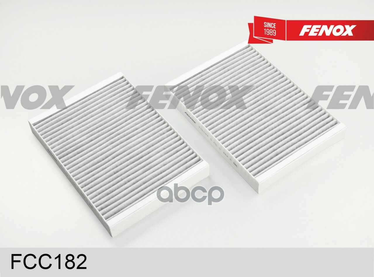 Салонный фильтр угольный к-т из 2 ШТ FENOX арт. FCC182