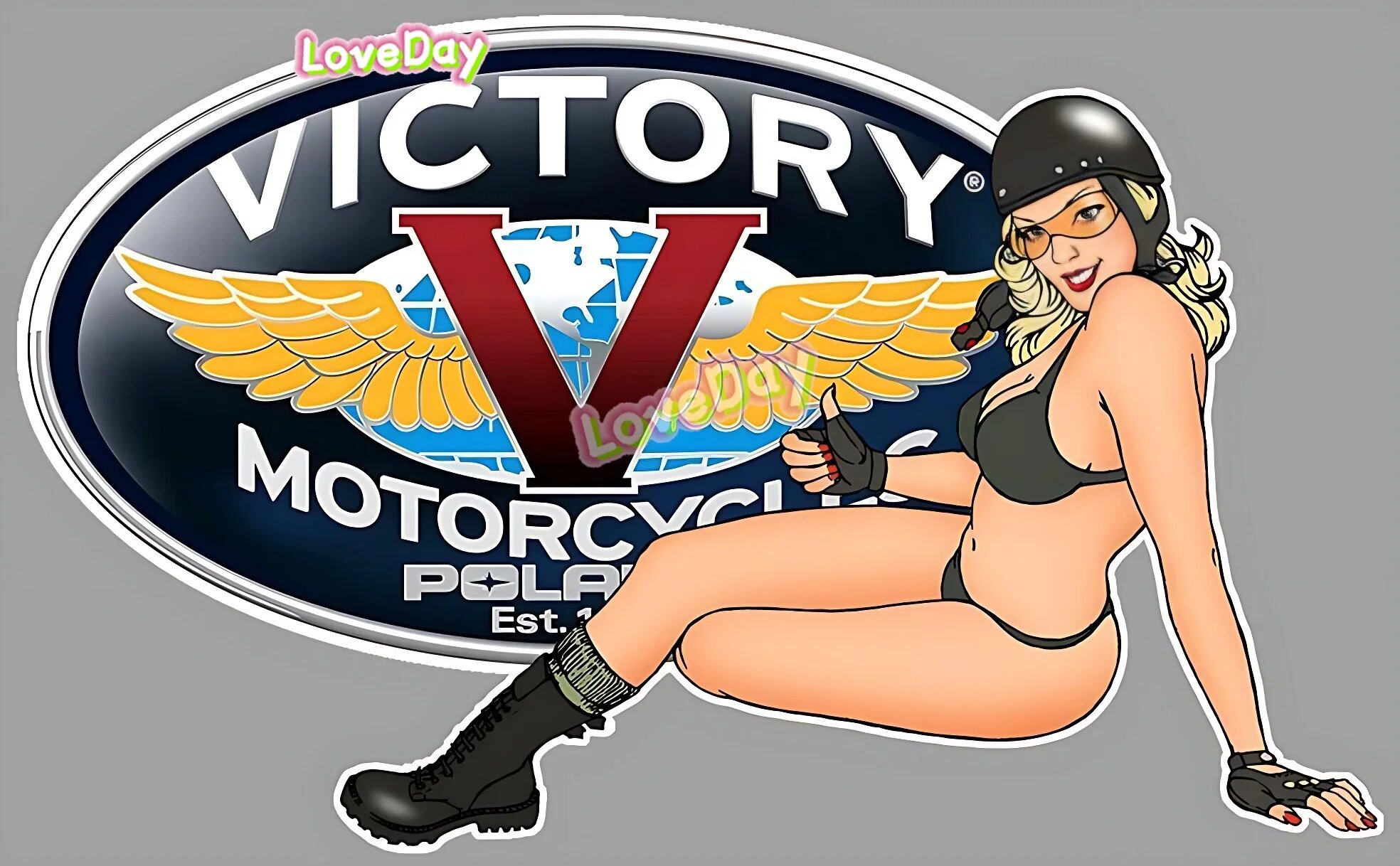 Мотоцикл Victory Flying "V" наклейка США большой "V" шлем корпус топливный бак наклейка 3, 30cm