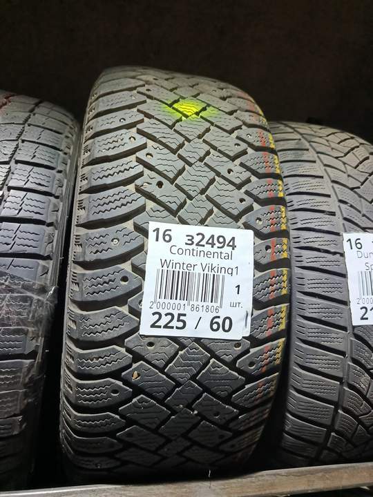 Зимние шины шипованные Continental ContiWinterViking 1 225/60 R16 30% износ