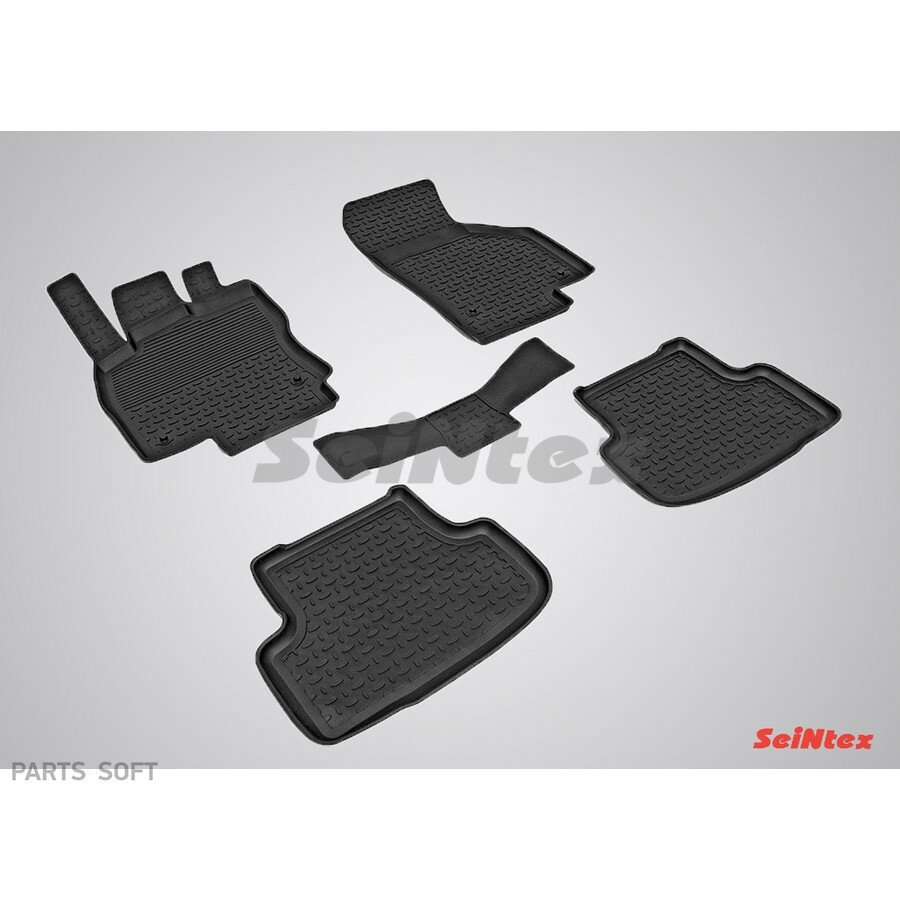 Коврики SKODA OCTAVIA A7 2013-н. в. с выс. бор (код7 №84907) от официального дистрибьютора, SEINTEX, артикул 84907