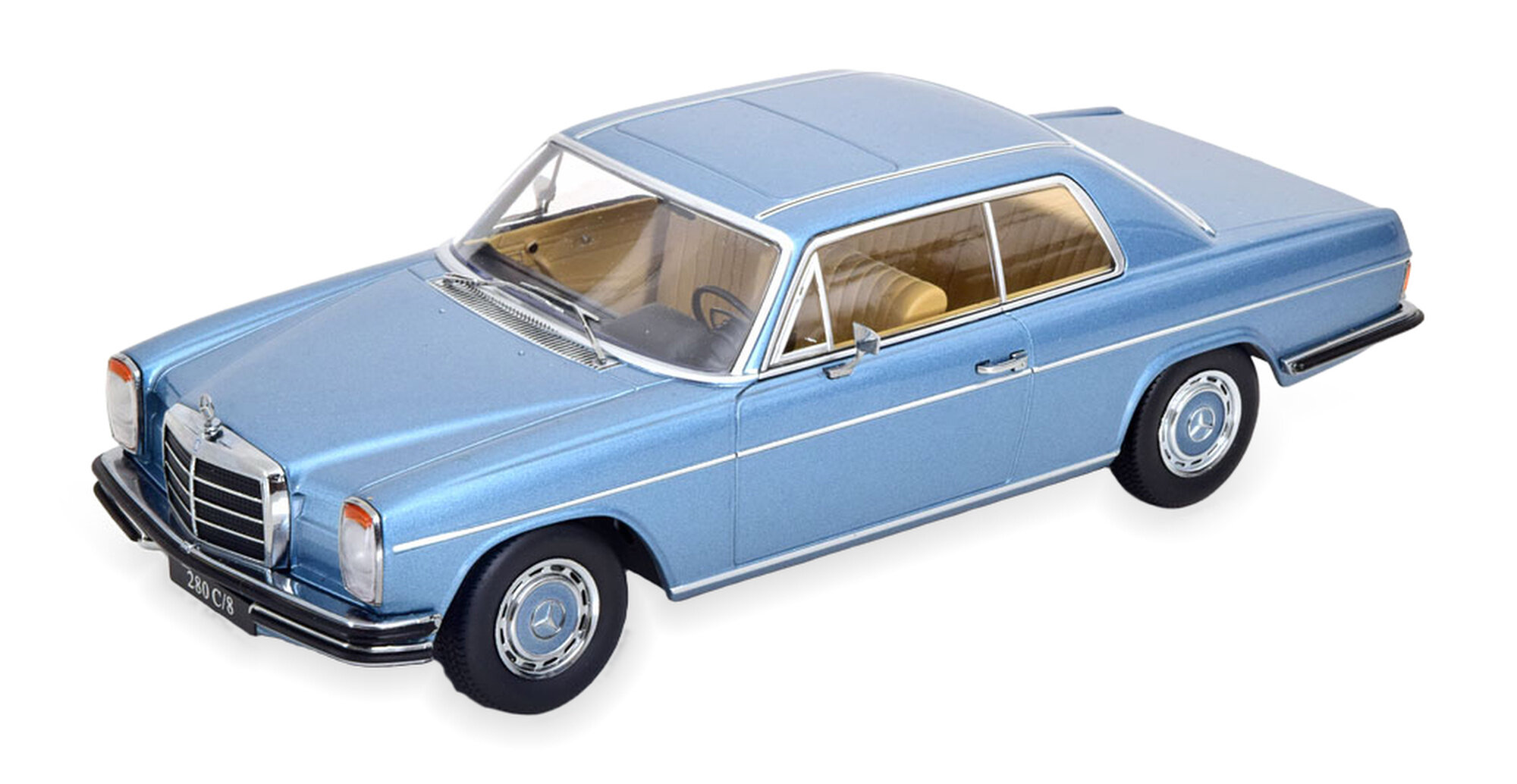 Модель коллекционная KK-SCALE Mercedes 280C/8 W114 coupe 1969 lightblue-metallic