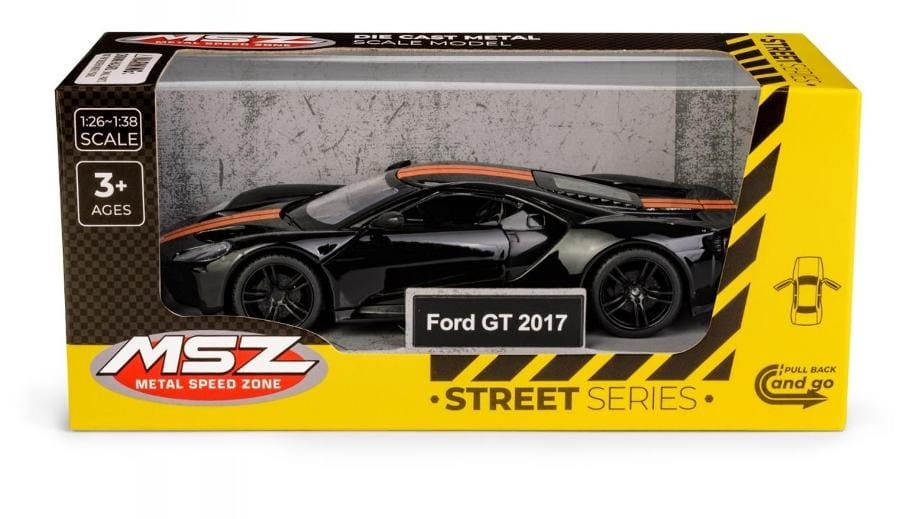 Игрушечная машинка Daffi MSZ Ford GT 2017, черный, 1:32