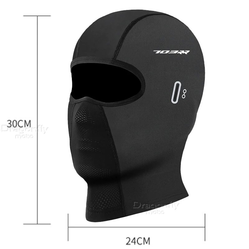 Балаклава мото ZONTES 703RR, черная, Black 02