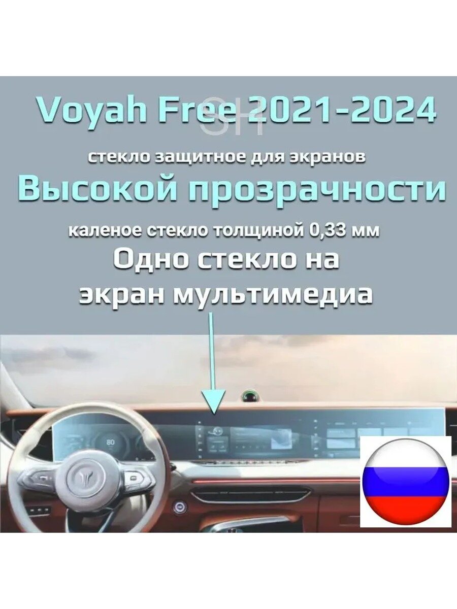 Защитное стекло на экран Voyah Free /Защита мультимедиа Воя Фри