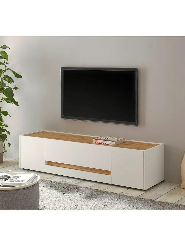 Тумба под ТВ МебельЛэнд24 Анси-2 Белый 170x45x40