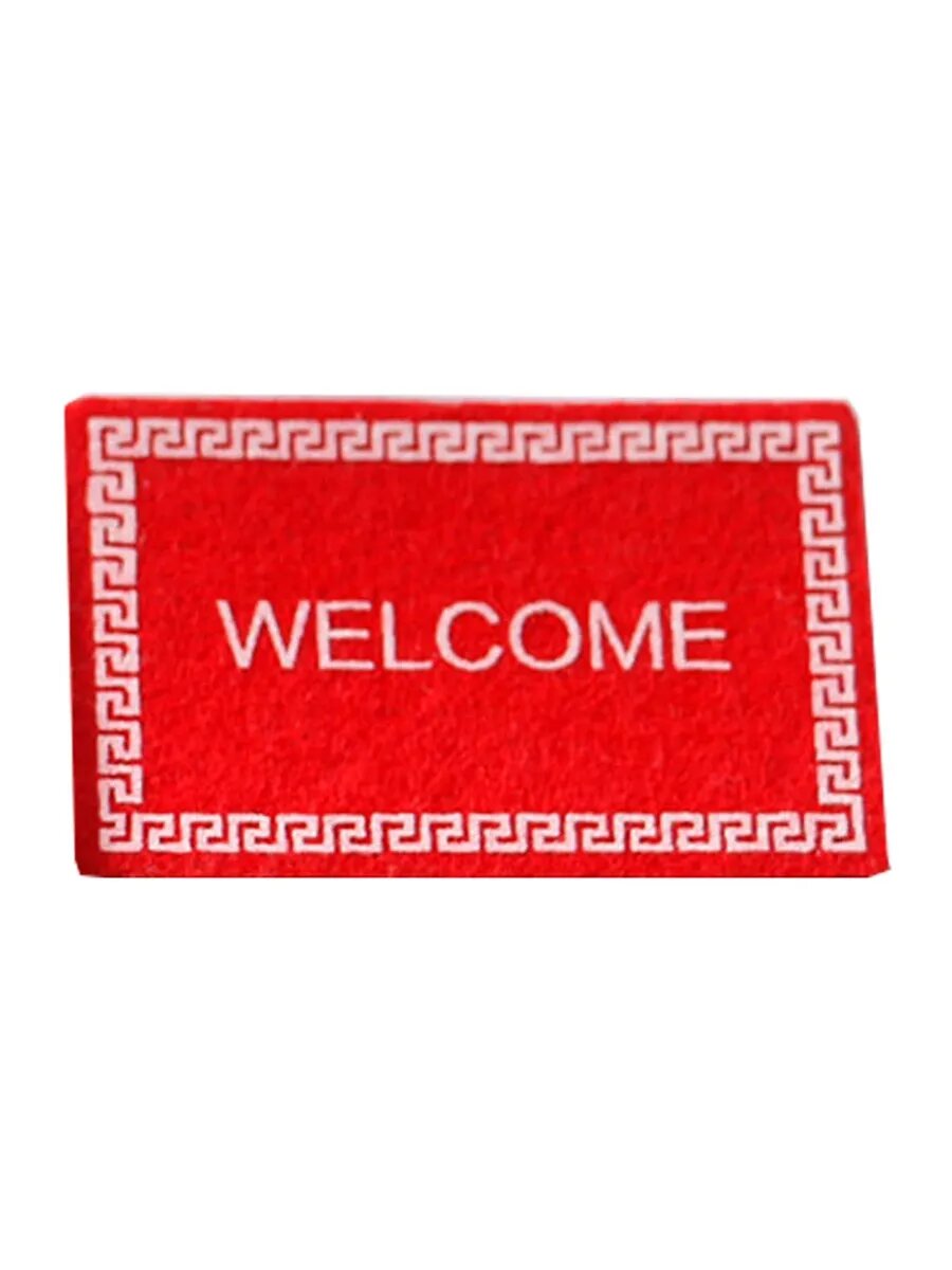 Коврик "welcome" Коричневый Для Кукольного Домика Домашний