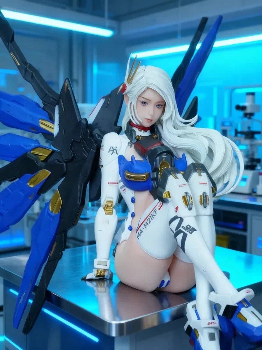 Фигурка девочки-меха Freedom Gundam для коллекции Аниме тянка Модель для стола