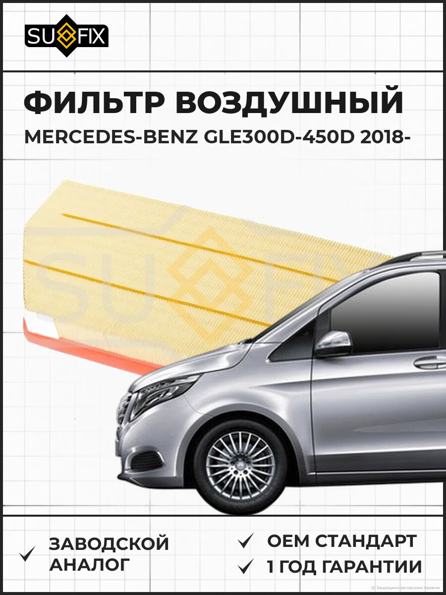 Фильтр воздушный SUFIX SO1508 Мерседес-Бенц GLE300D-450D MERCEDES-BENZ GLE300D-450D 2018