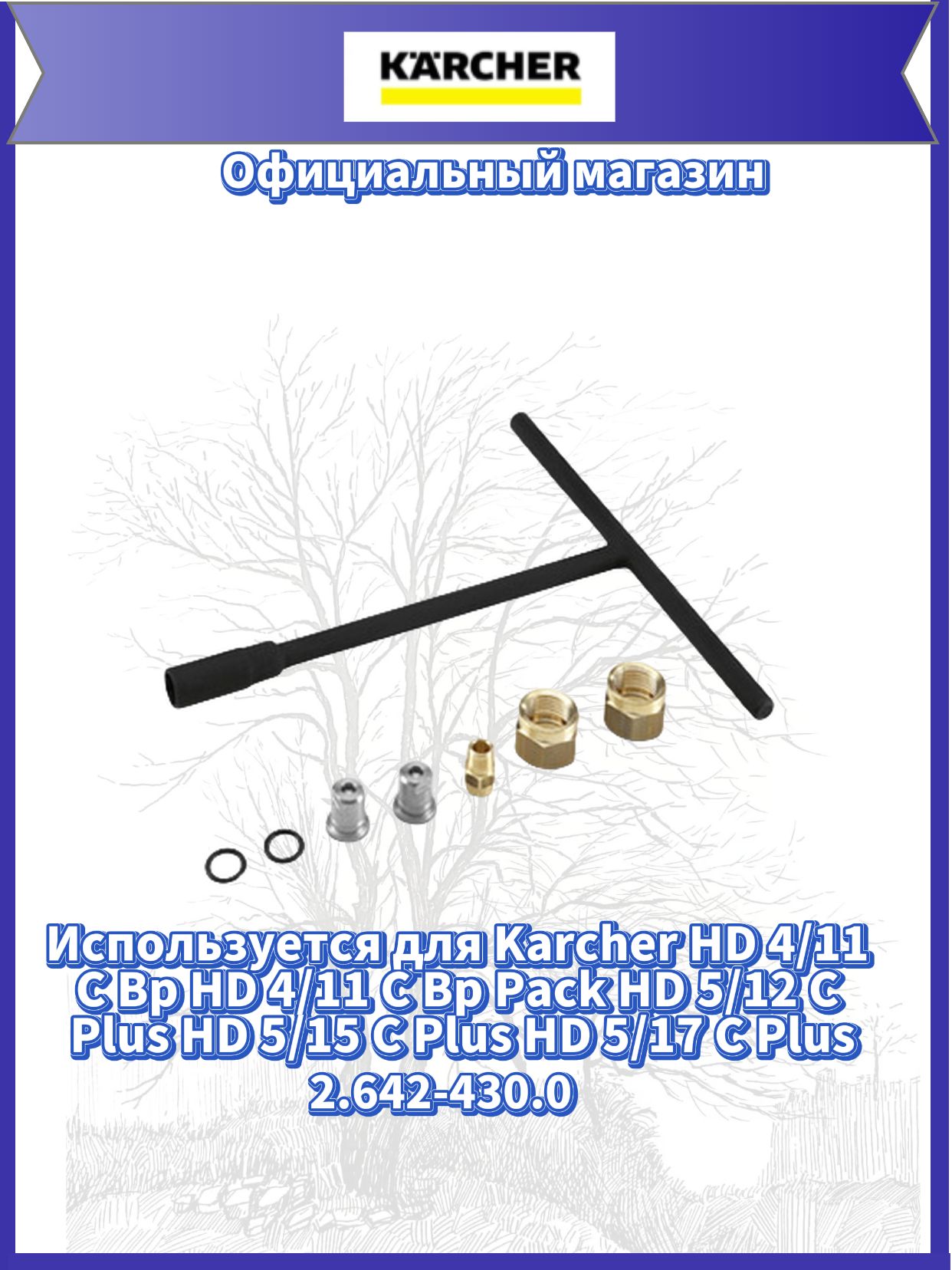 Комплект сопел для FRV 30, 050. KARCHER.2.642-430.0