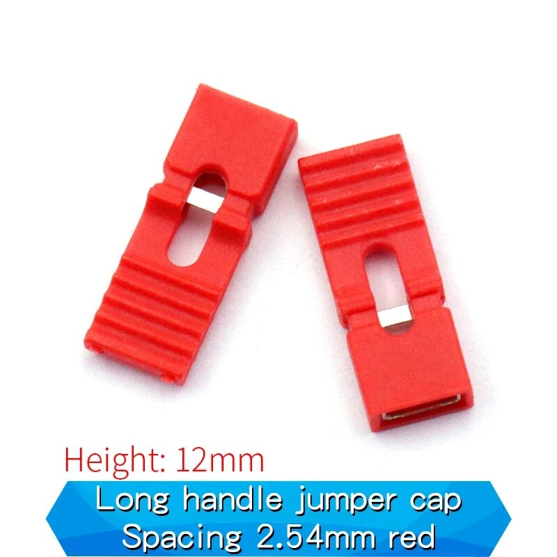 Перемычки 2.54мм, красные, long handle