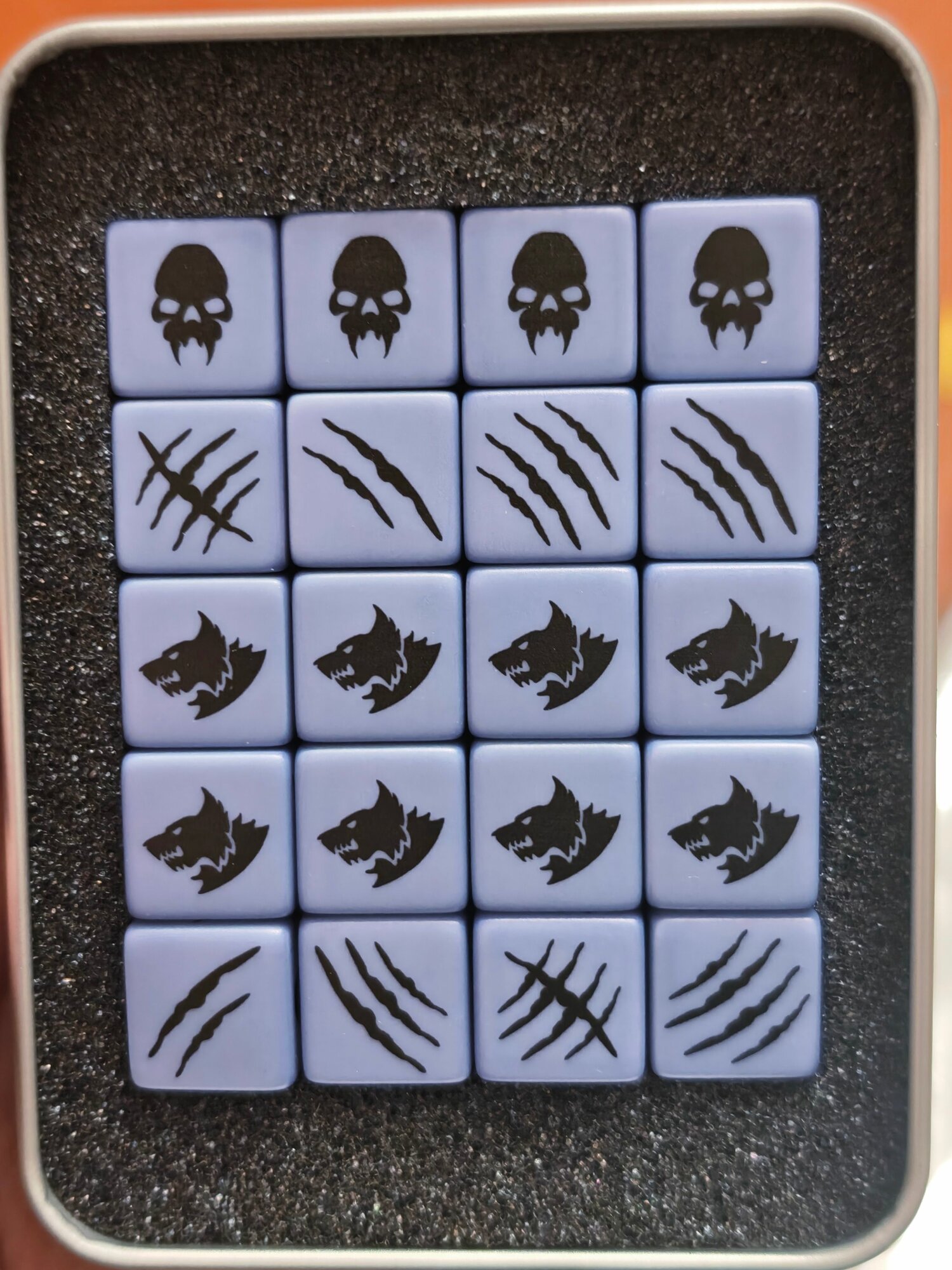 Warhammer 40K Space Wolf Dice, набор настольной игры Warhammer aos с кубиками, 20 штук
