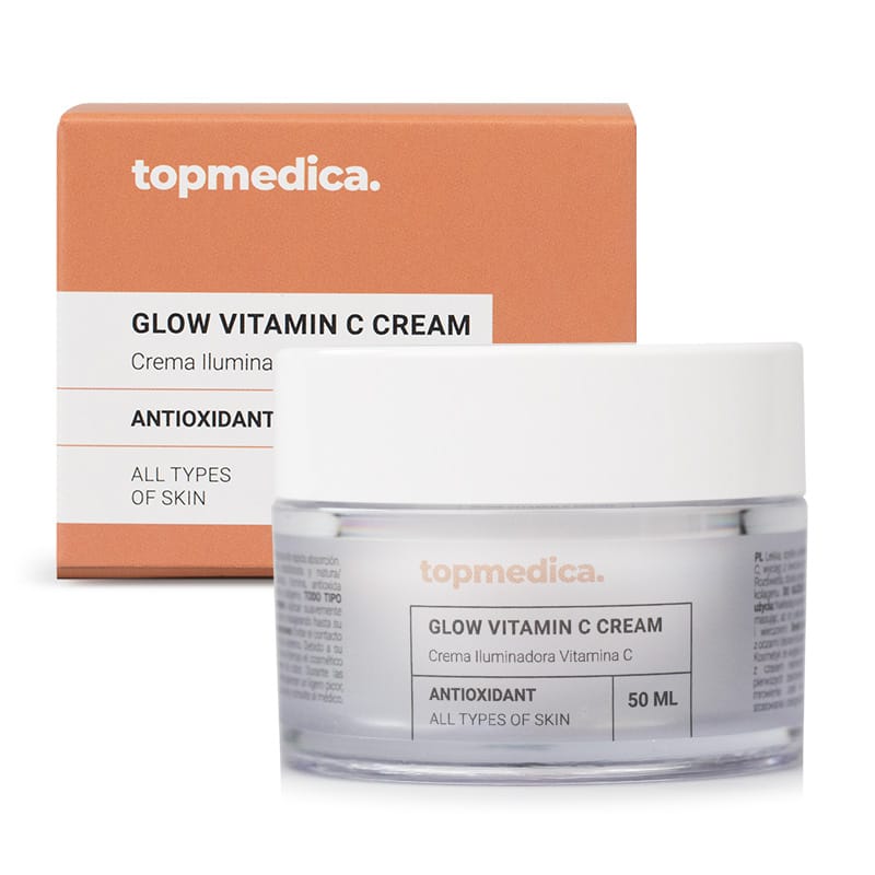 Крем для ухода за кожей topmedica Glow Vitamin C Cream Осветляюще-увлажняющий крем с тремя формами витамина C и экстрактом апельсина 50 мл