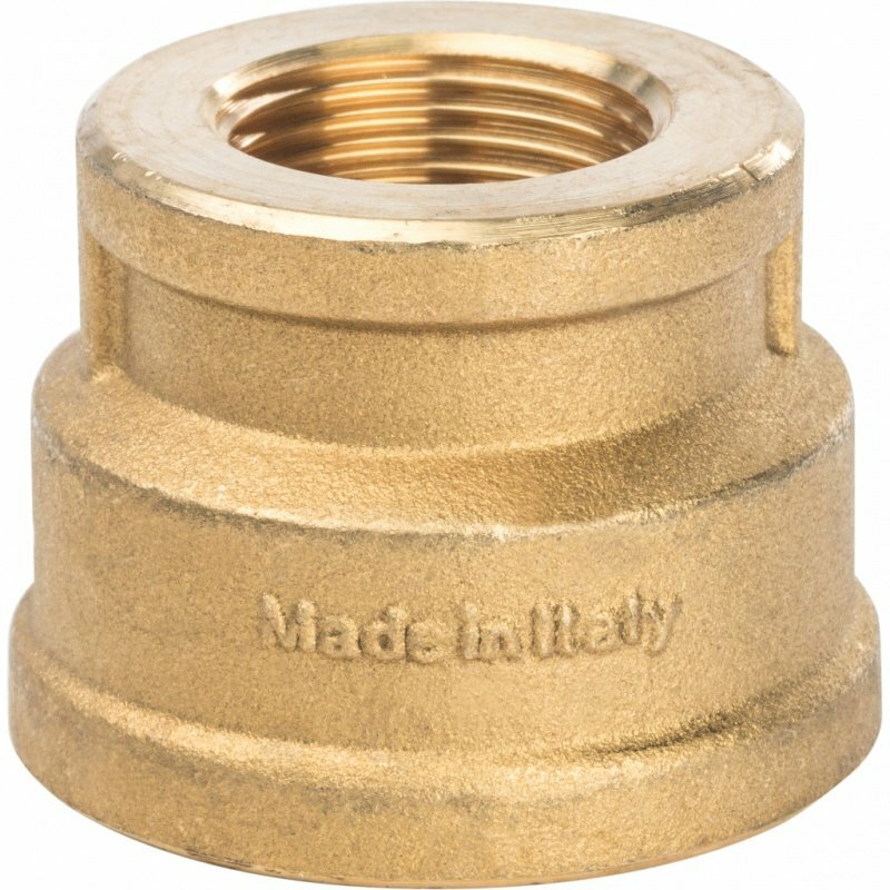 Муфта резьбовая переходная 1"1/4 x 3/4" ВР латунь STOUT