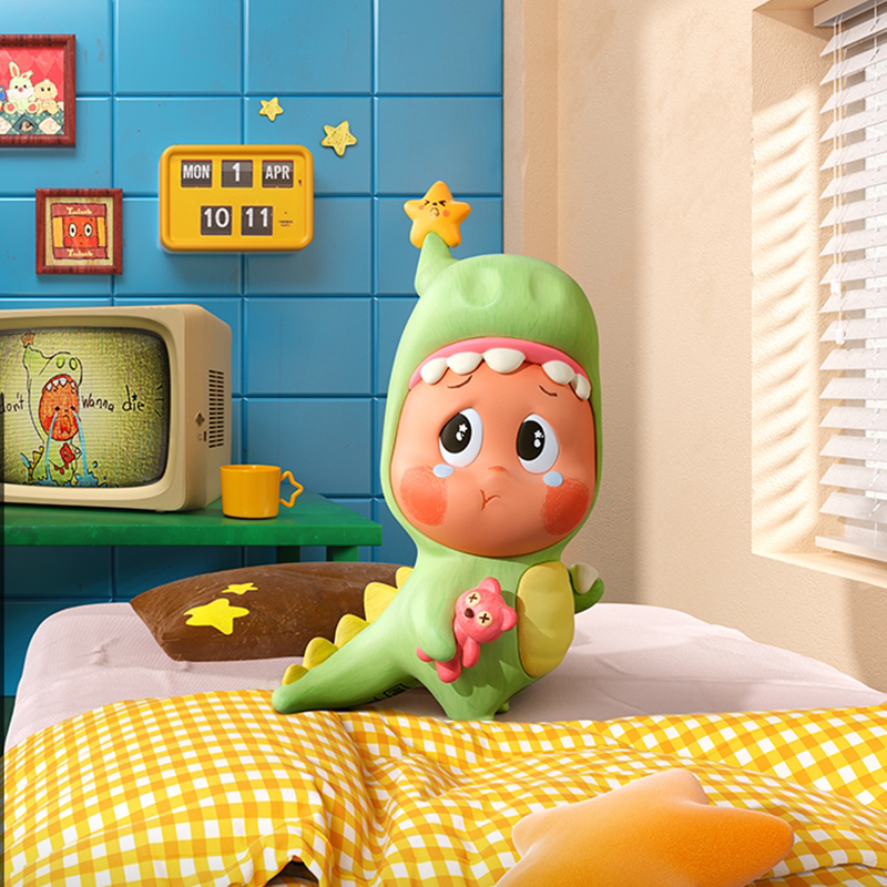 Фигурка POPMART Star Man 123! в коробке-сюрпризе, открытая версия Big Tooth Fell Out, оригинал