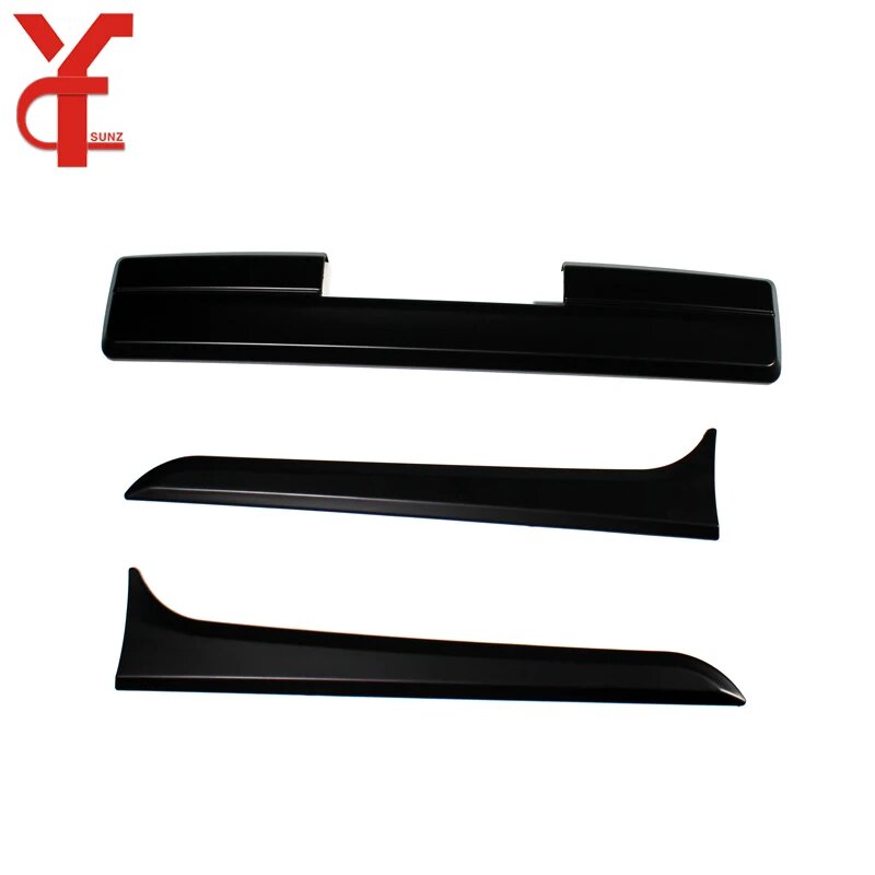Черная матовая накладка на заднюю дверь Mitsubishi L200 Triton 2015-2019, Matte B No Hole