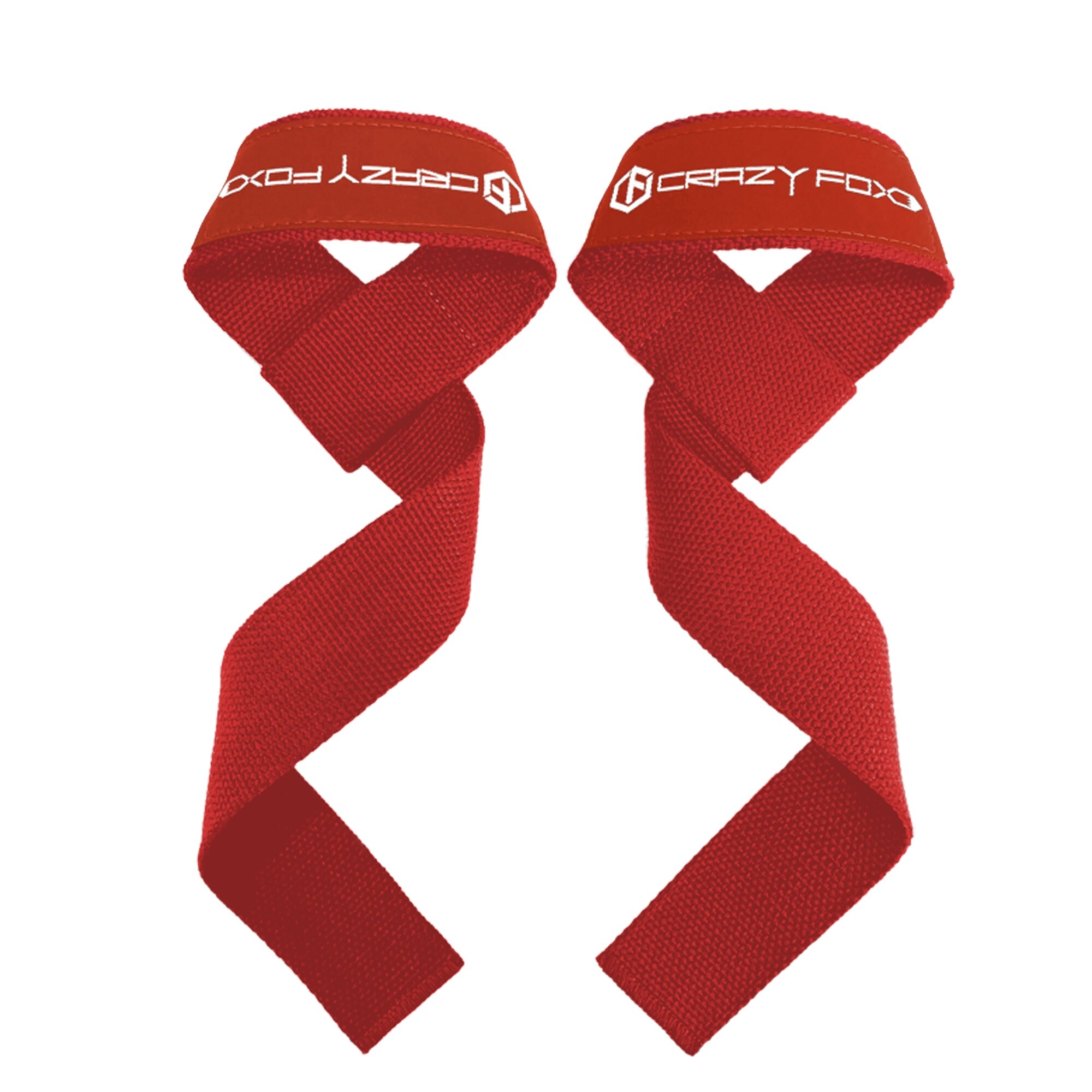 Ремни для поднятия тяжестей Crazy Fox Красный, WLS-03-Red