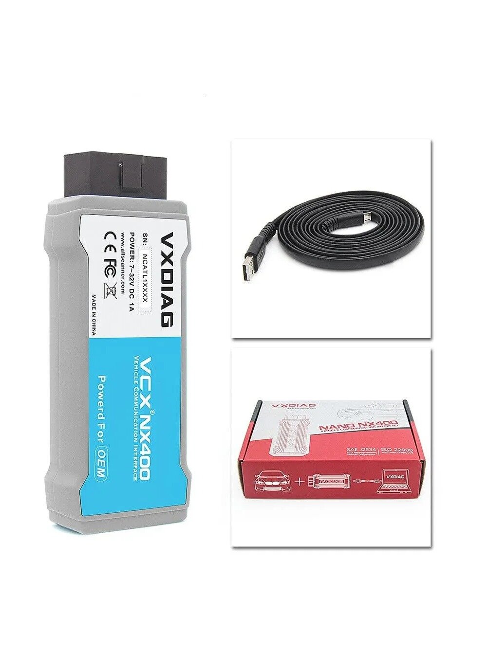 Диагностический адаптер VXDIAG VCX NANO для Toyota, USB-версия SAE J2534