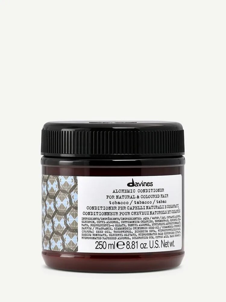 Оттеночный кондиционер для усиления коричневого оттенка Alchemic Tobacco Davines, Италия