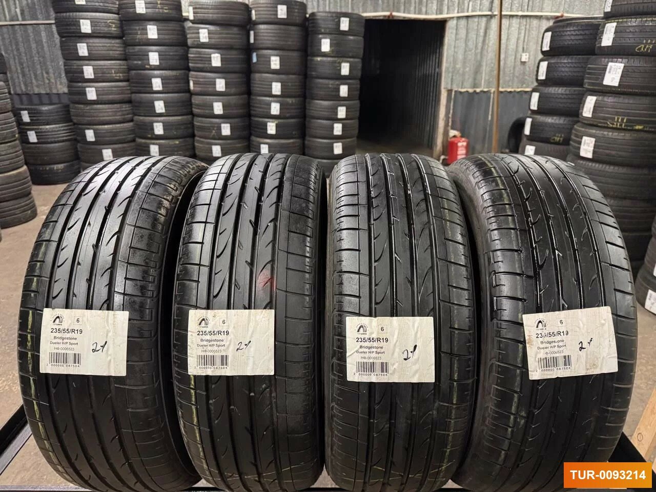 Комплект (4 шт) летних БУ шин Bridgestone Dueler H/P Sport 235/55 R19 25% износ 3773082946