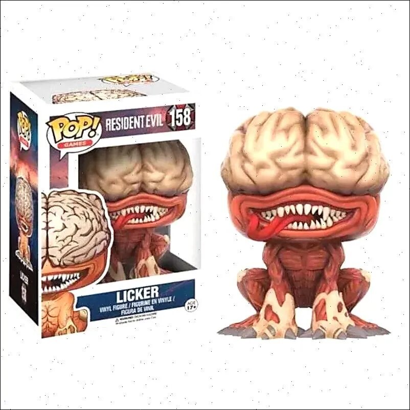 Фигурка POP! Games: Ликёр (Licker) из Resident Evil / Biohazard 2 #158, виниловая коллекционная фигурка, 9 см
