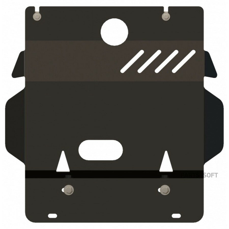 Защита картера сталь 2 5 мм TOYOTA Land Cruiser 120 (Prado) 2002 - 2009 от официального дистрибьютора, SHERIFF, артикул 240860