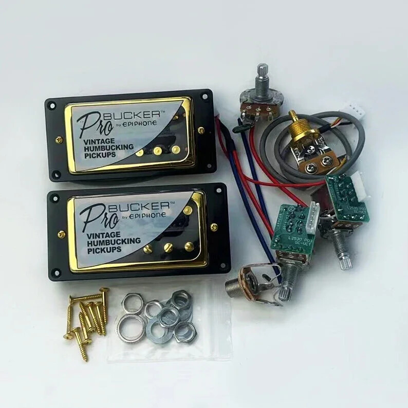 Новый ProBucker LP Alnico 5 толкающий-тянущий 2V1T с проводкой звукосниматель Epiphne