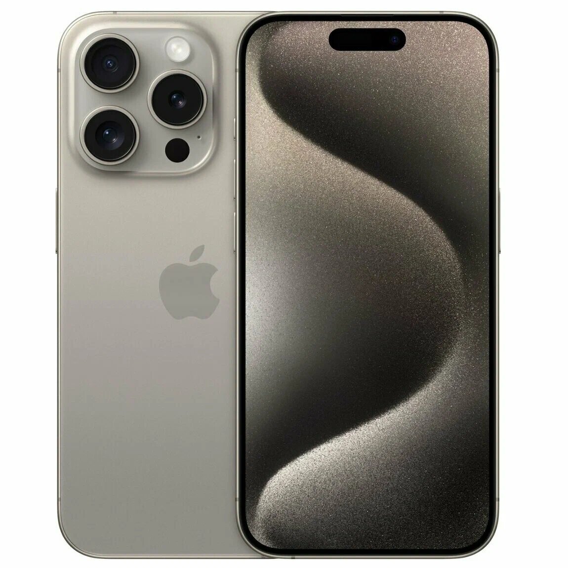 Смартфон Apple iPhone 15 Pro, 6.1 дюйма, 256 ГБ, nanoSIM+eSIM, Natural Titanium (без RuStore)