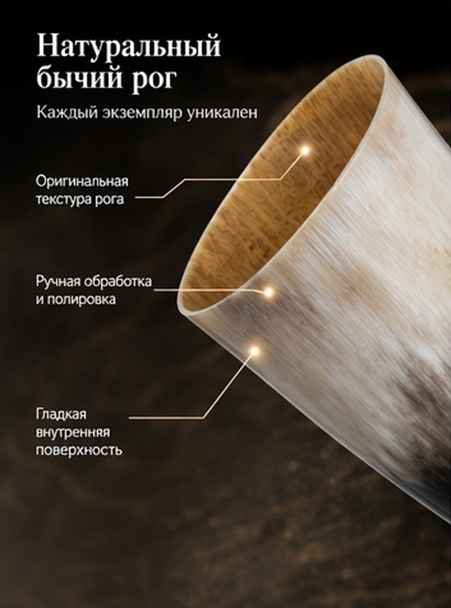 Стена Ваза Из Натурального Рога Декоративный Элемент Для Интерьера 19.50X6.70X6.00Cm