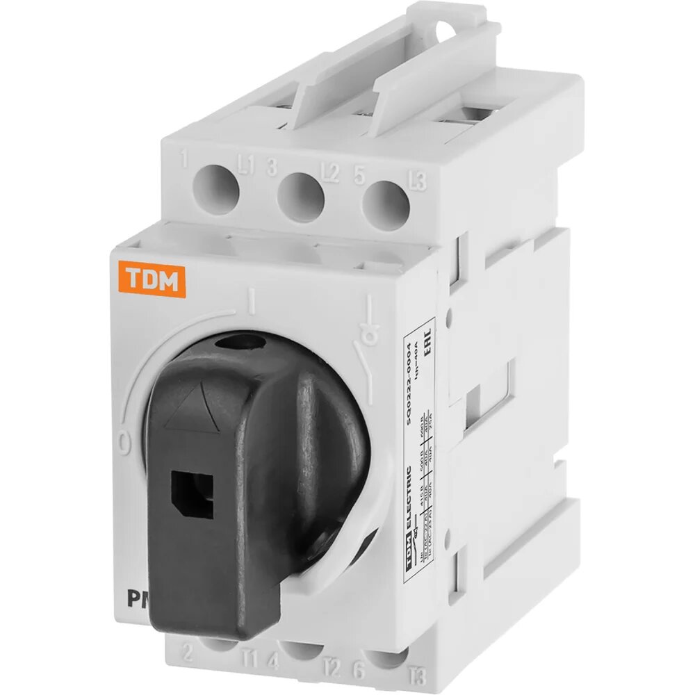 TDM ELECTRIC Рубильник модульный РМ-40 3П 40A SQ0222-0004