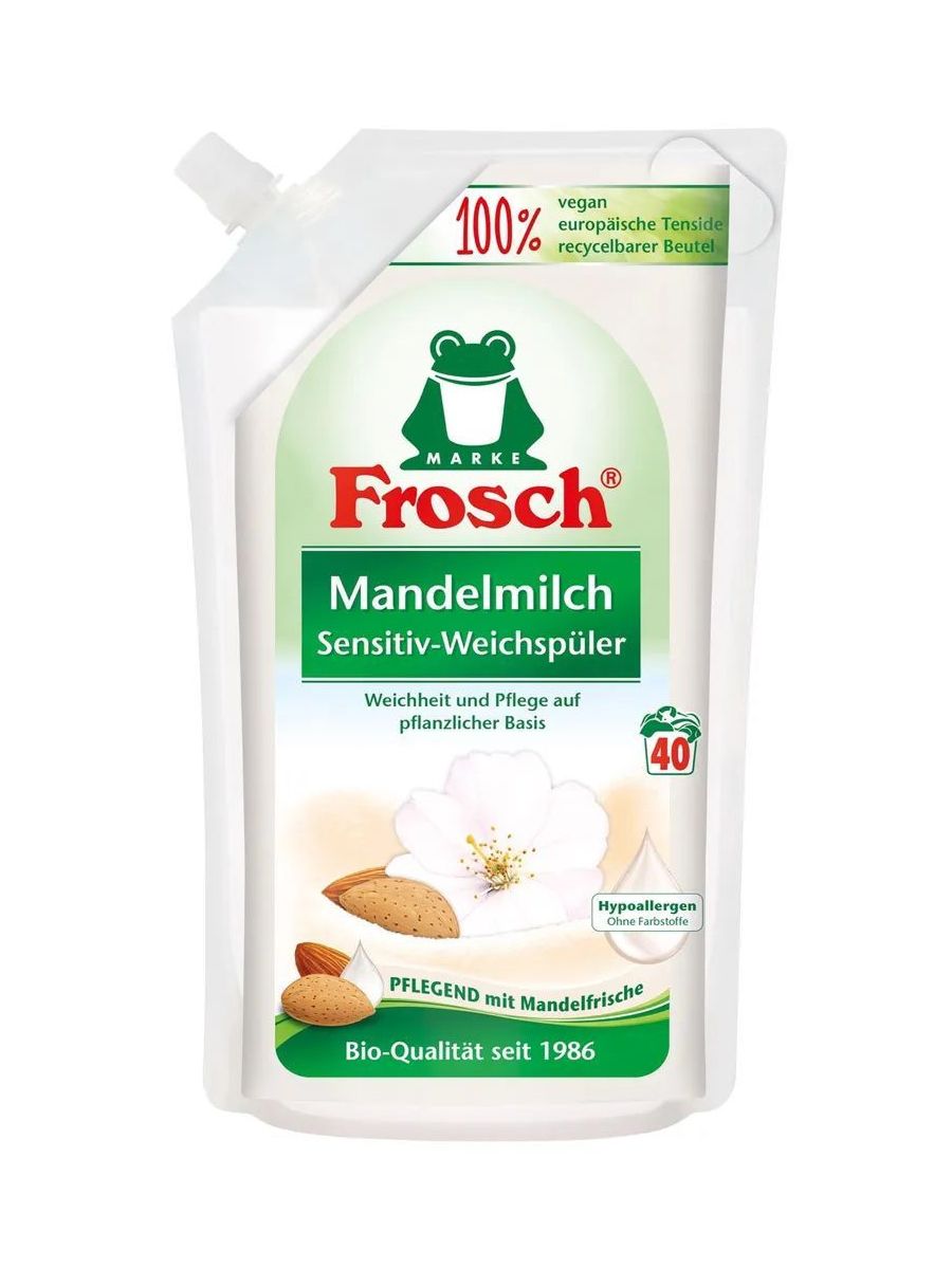 Frosch Концентрированный ополаскиватель для белья Миндальное молочко 1000 ml
