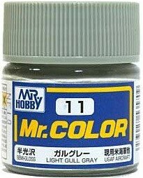C 11 краска художественная т. м. MR.HOBBY 10мл LIGHT GULL GRAY