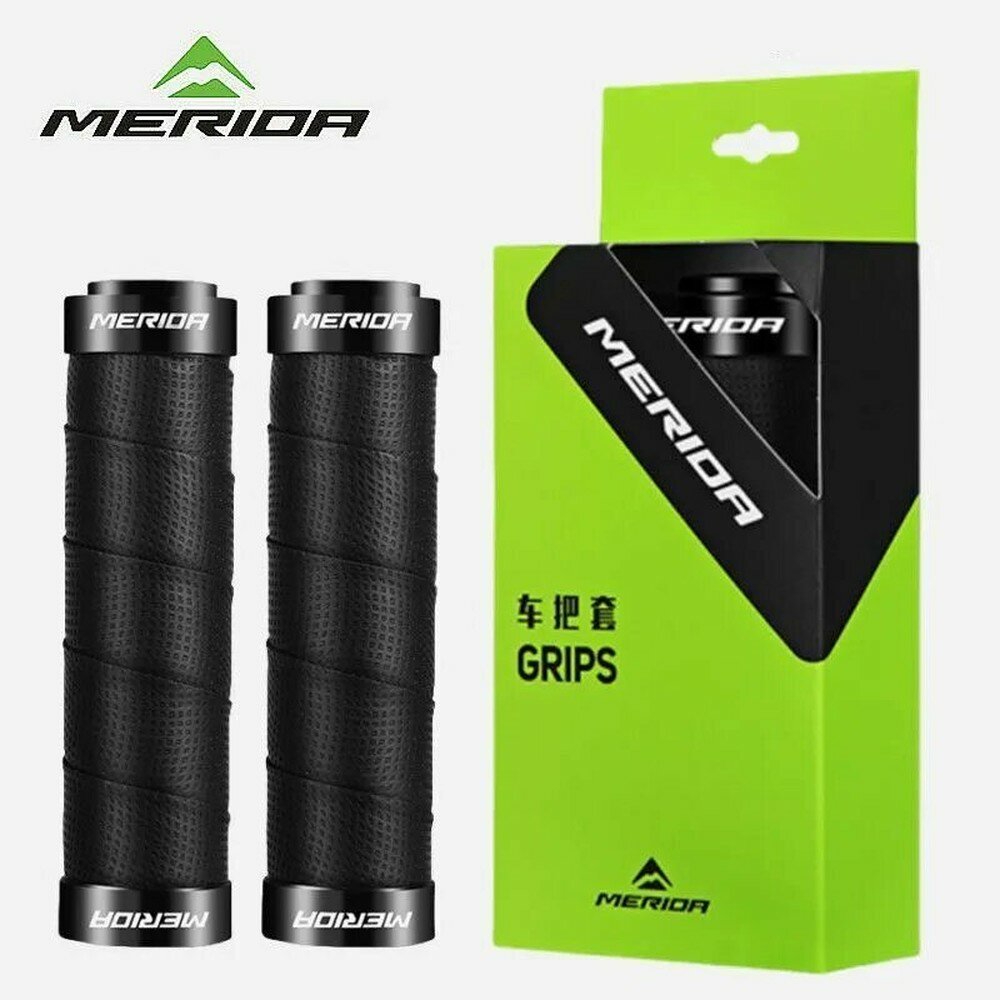 MERIDA Грипсы для велосипеда, велосипедные ручки, 2 штуки, Черный, PU