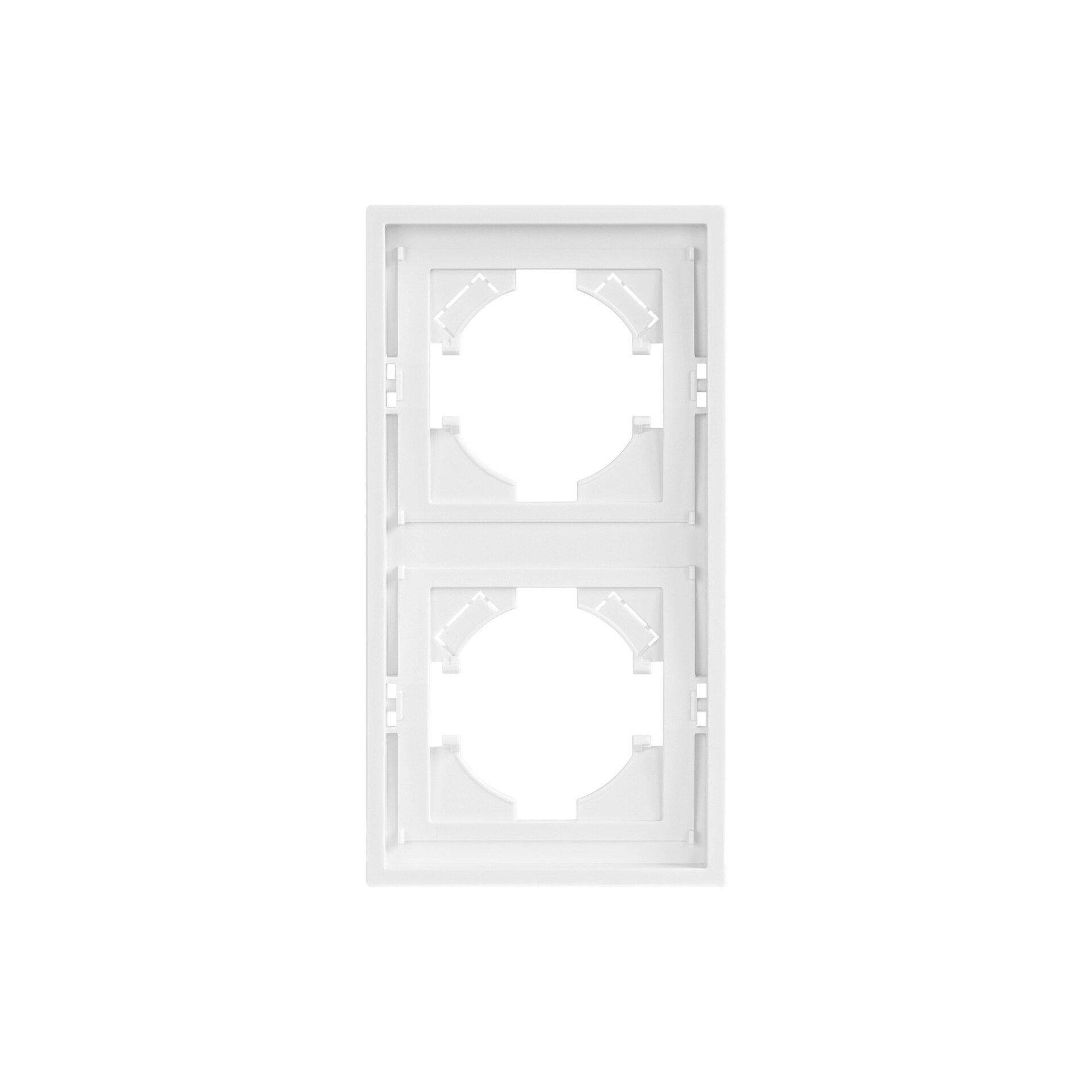 TUV Сертифицированная Белая Европейская Вертикальная Рамка 2 Gang 150x80мм Soft Touch, Белый