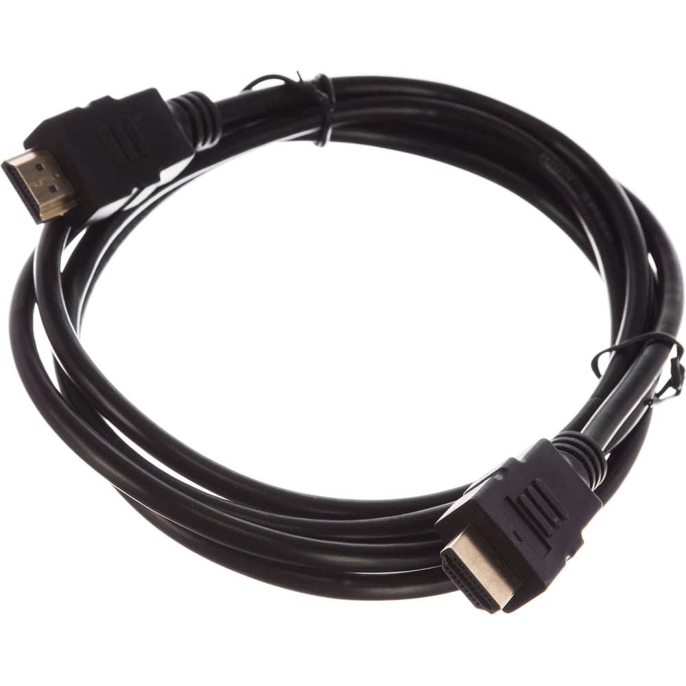 Кабель Cablexpert HDMI 1.8м, v2.0, 19M/19M, серия Light, черный, экран, пакет CC-HDMI4L-6 — фото 1