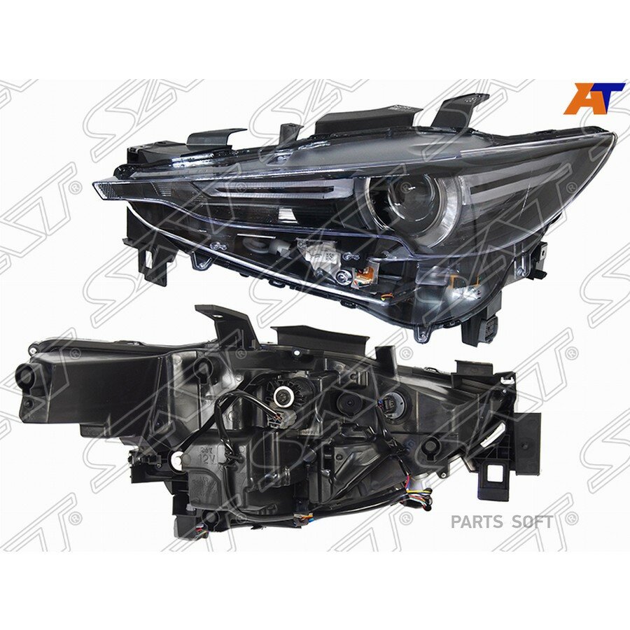 Фара Mazda CX-5 16-21 (Слева/ LED/ С электрокорректором/ имитация AFS) от официального дистрибьютора, SAT, артикул ST2161179L