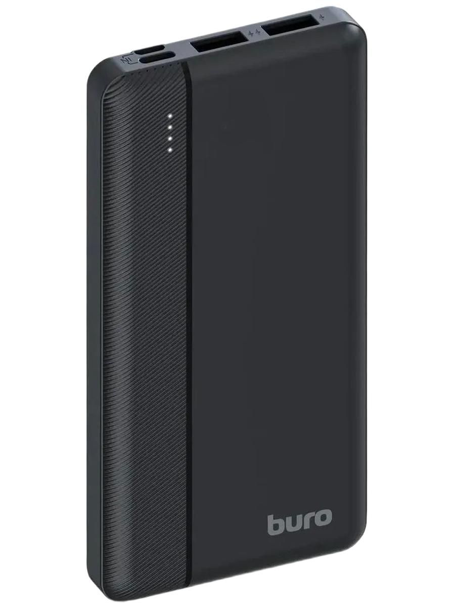 Внешний аккумулятор Buro, 10 W 2A 2xUSB-A/USB-C, цвет черный, (BP10A10PBK)