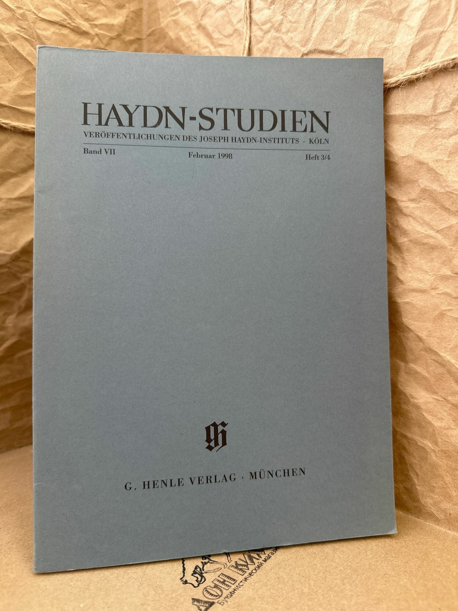 Haydn-Studien. Band VII. Februar 1998