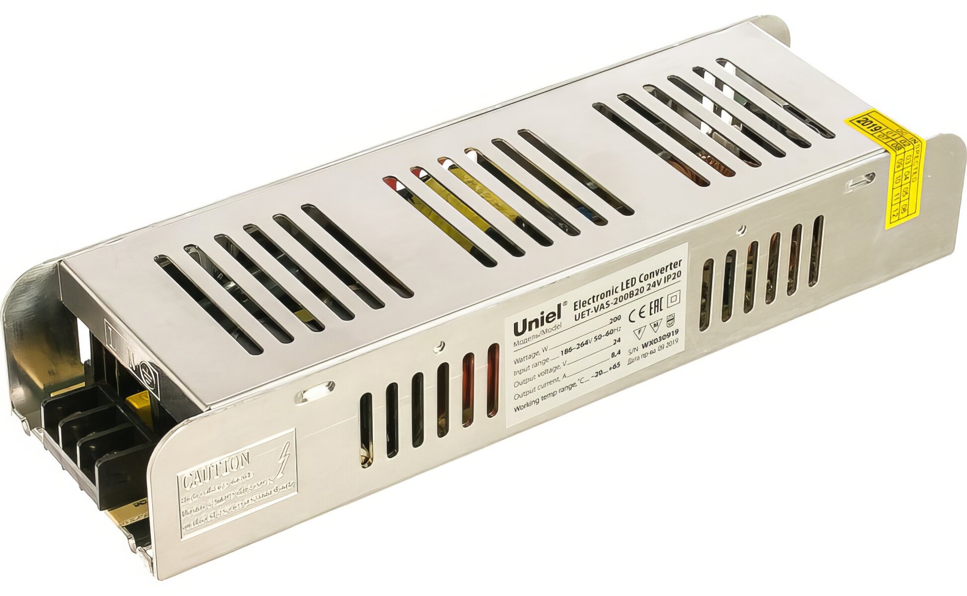 Блок питания Uniel UET-VAS-200B20 24V IP20, 200Вт. UL-00002433