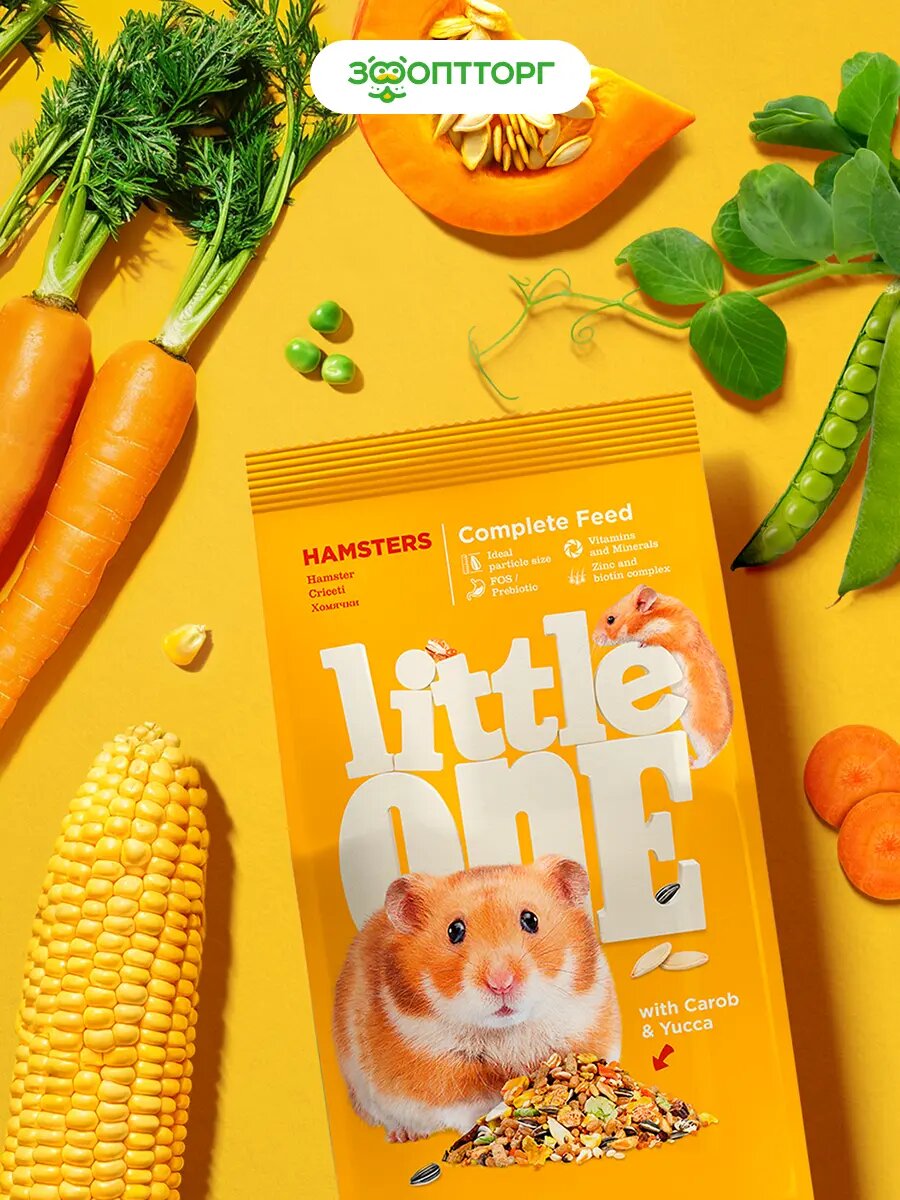 Little One корм для хомячков Злаковое ассорти, 900 г.