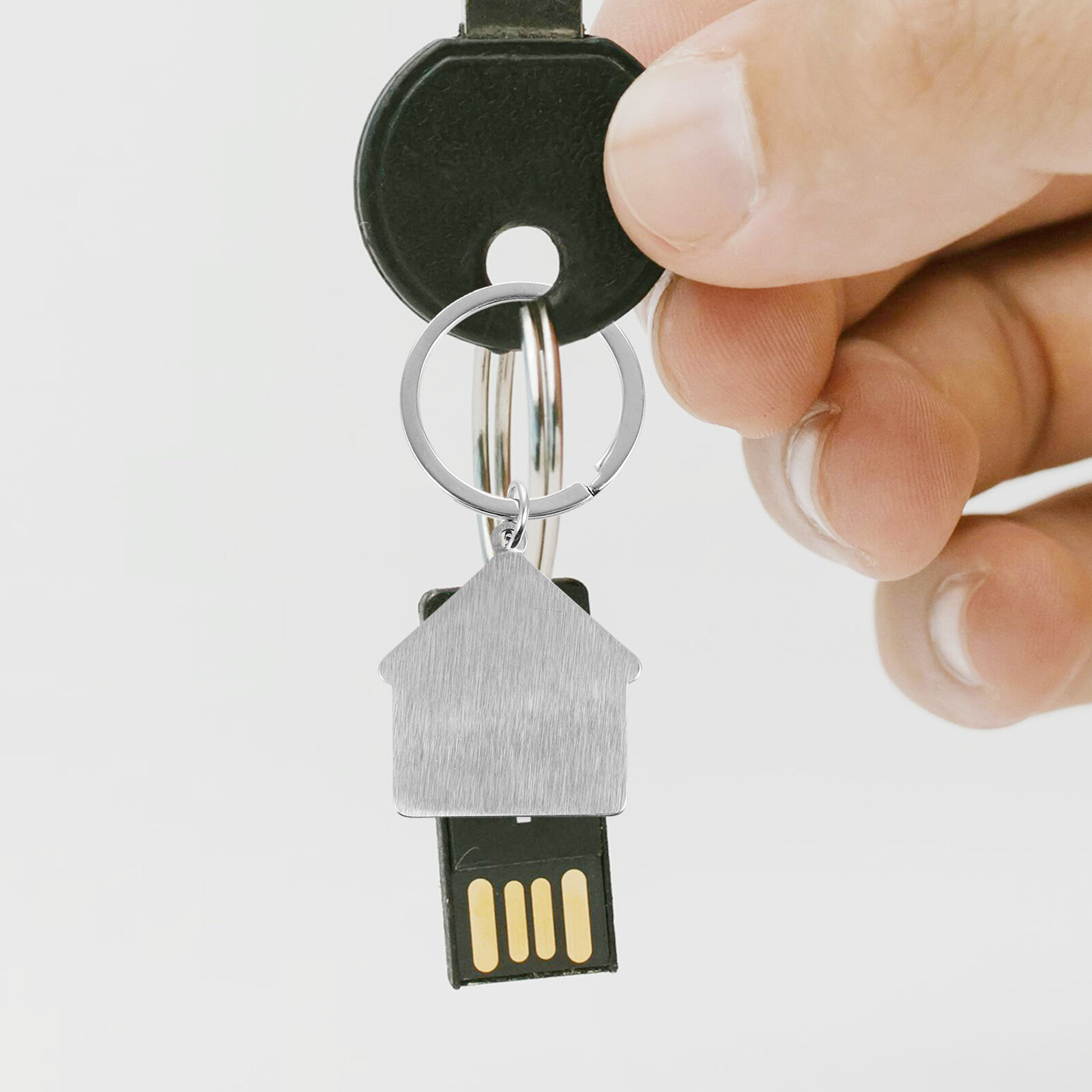 5 Штук Подложки Для Ключей Diy Подарочные Цепочки Для Термопереноса Серебряный 7.00X3.30X0.20Cm