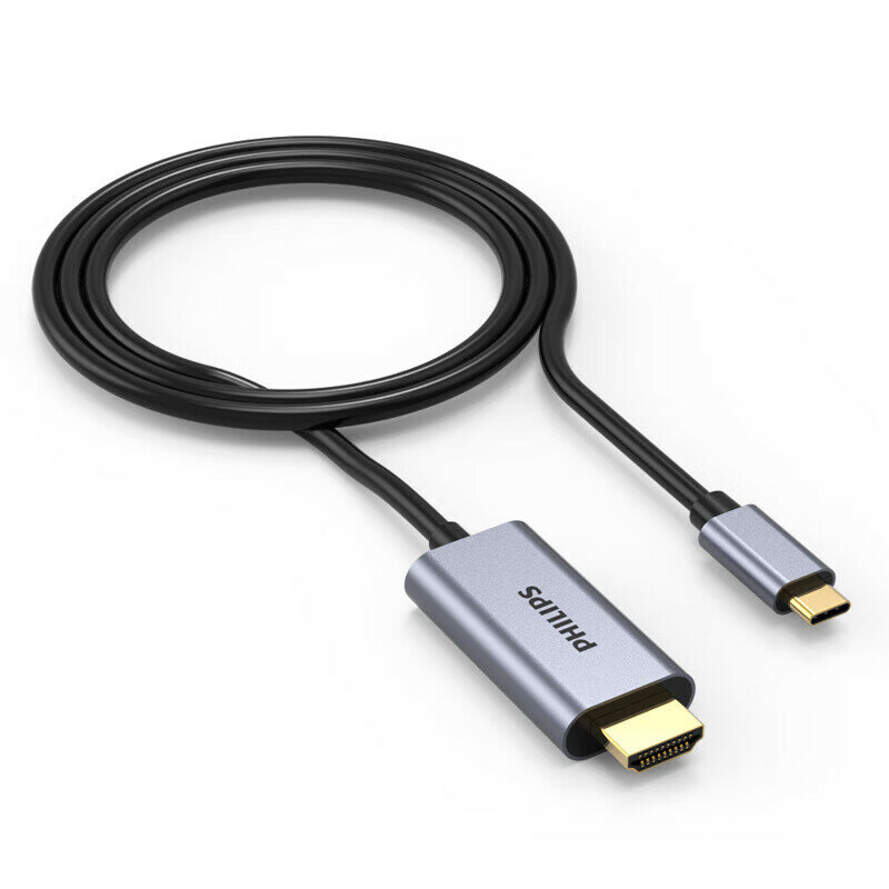 Кабель Philips Type-C к HDMI 2 м 4K60Гц/2K144Гц для ноутбука смартфона планшета Модель：Кабель Type-C к HDMI 2 м [4K60Гц]